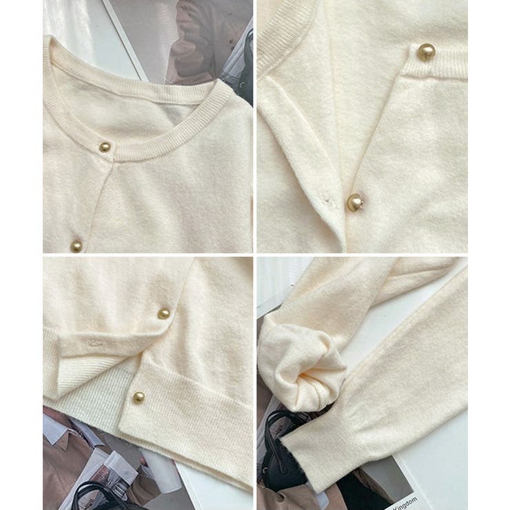 金ボタンショートニットカーディガン韓国風 | Miniministore | 詳細画像22 