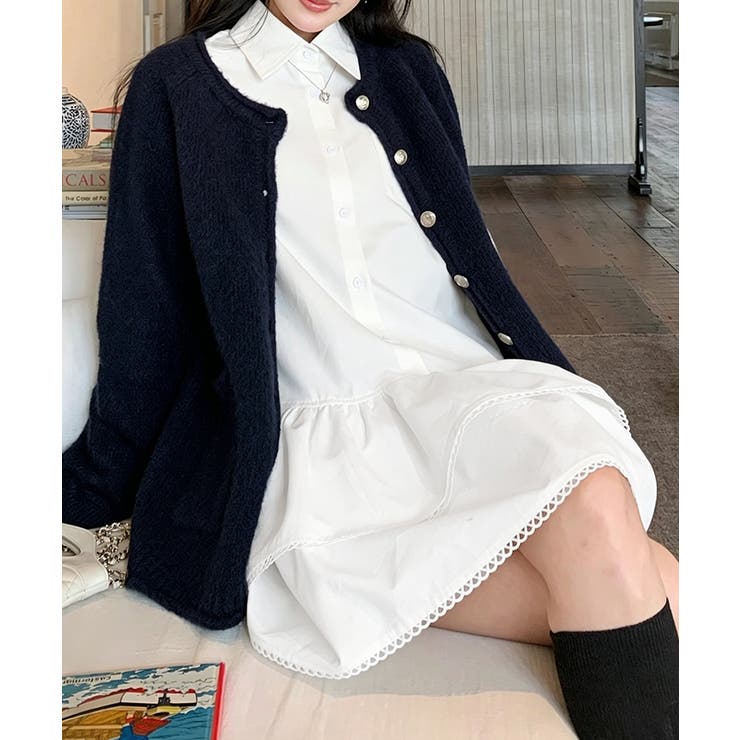 ティアードチュニックシャツワンピース長袖 | Miniministore | 詳細画像10 