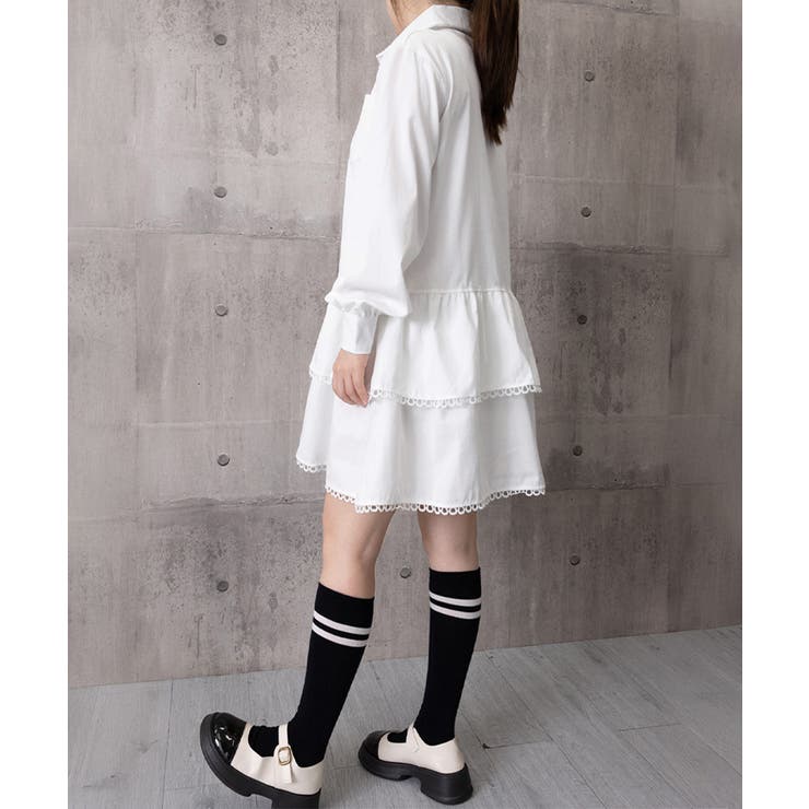 ティアードチュニックシャツワンピース長袖 | Miniministore | 詳細画像15 