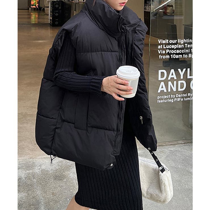 エコダウンベストレディース暖か中綿ベスト | Miniministore | 詳細画像10 