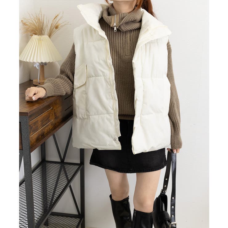 エコダウンベストレディース暖か中綿ベスト | Miniministore | 詳細画像12 