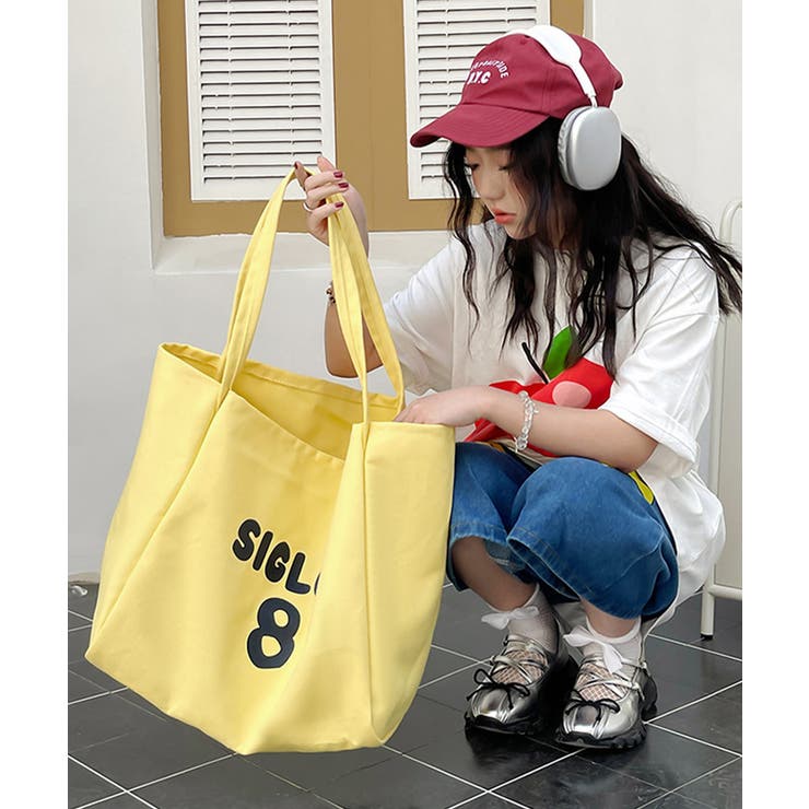 大容量キャンバストートバッグ肩掛けバッグ | Miniministore | 詳細画像13 