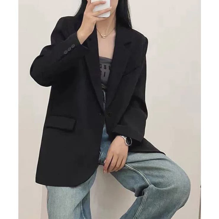 テーラードジャケット ゆったりレディース | Miniministore | 詳細画像12 