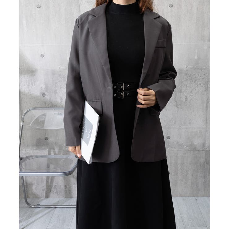 テーラードジャケット ゆったりレディース | Miniministore | 詳細画像13 