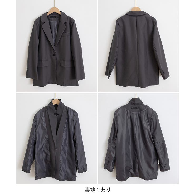 テーラードジャケット ゆったりレディース | Miniministore | 詳細画像18 