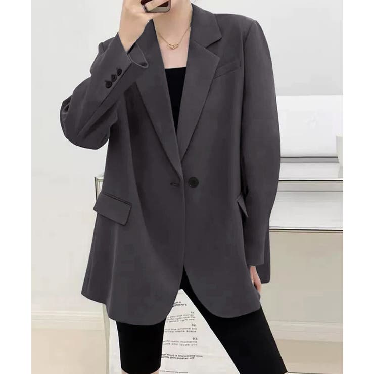 テーラードジャケット ゆったりレディース | Miniministore | 詳細画像2 