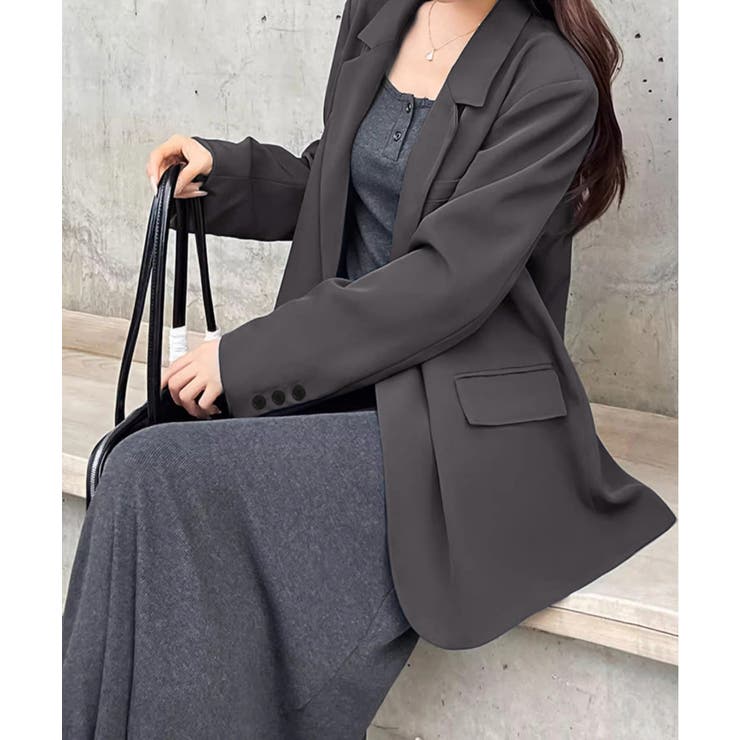 テーラードジャケット ゆったりレディース | Miniministore | 詳細画像8 