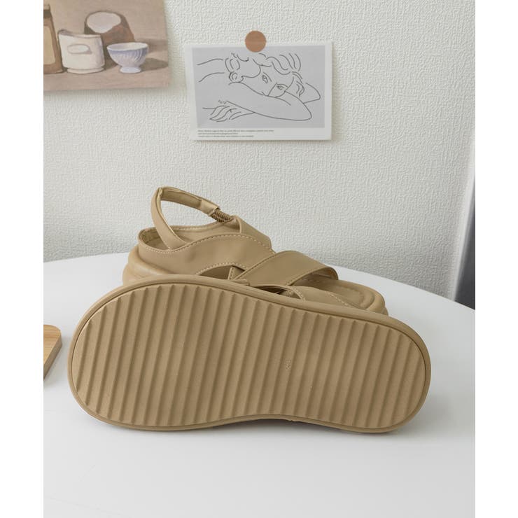 厚底クロスサンダル コンフォートサンダル | Miniministore | 詳細画像19 
