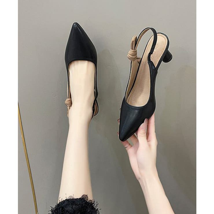 ハイヒールパンプス ポインテッドトゥ配色 | Miniministore | 詳細画像4 