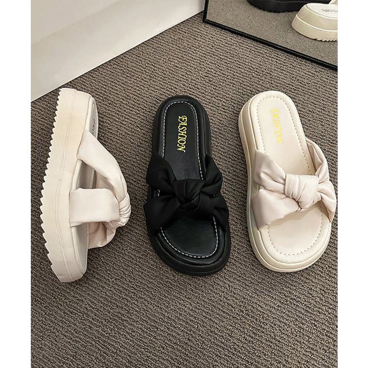 厚底サンダル ミュールサンダル 美脚 夏 | Miniministore | 詳細画像12 