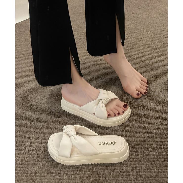 厚底サンダル ミュールサンダル 美脚 夏 | Miniministore | 詳細画像4 