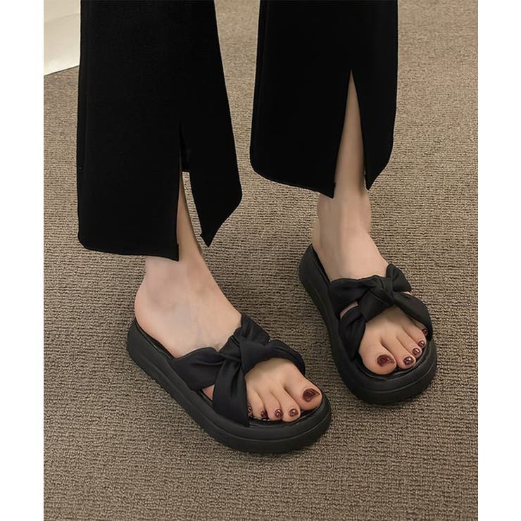 厚底サンダル ミュールサンダル 美脚 夏 | Miniministore | 詳細画像5 