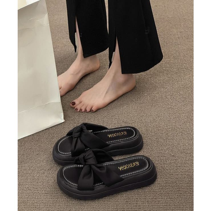 厚底サンダル ミュールサンダル 美脚 夏 | Miniministore | 詳細画像6 