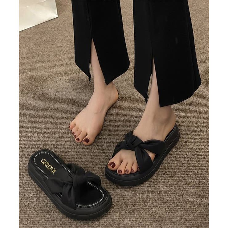 厚底サンダル ミュールサンダル 美脚 夏 | Miniministore | 詳細画像7 