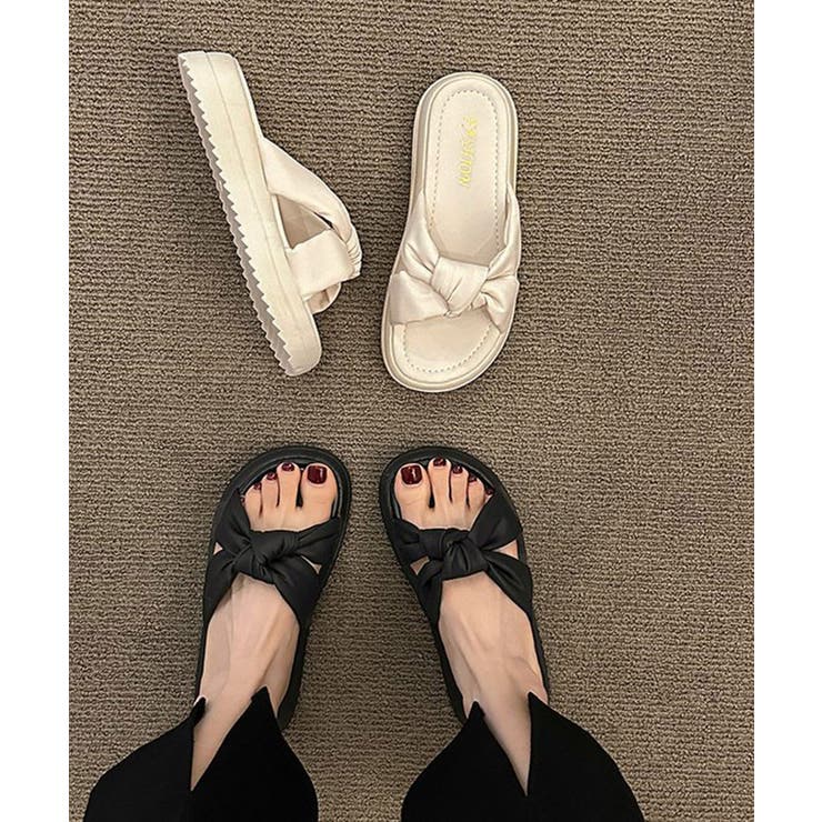 厚底サンダル ミュールサンダル 美脚 夏 | Miniministore | 詳細画像8 