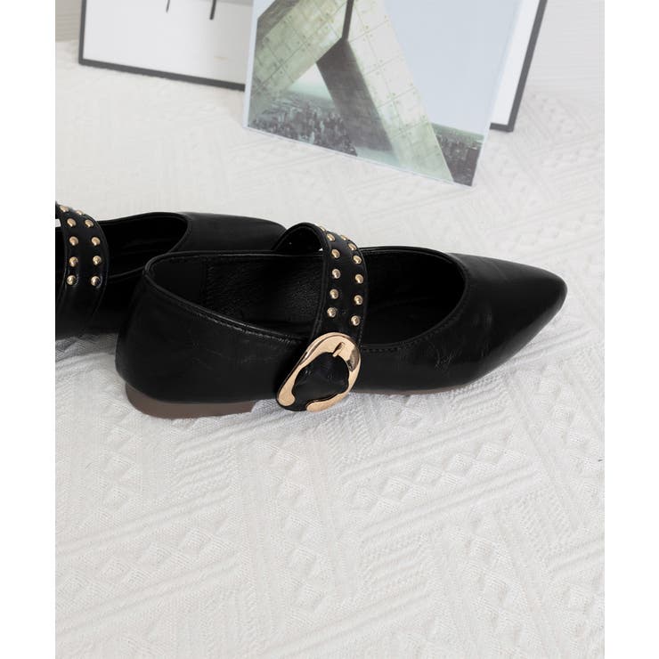 スタッズ付きメアリージェーンパンプス浅口 | Miniministore | 詳細画像14 