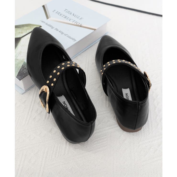 スタッズ付きメアリージェーンパンプス浅口 | Miniministore | 詳細画像15 