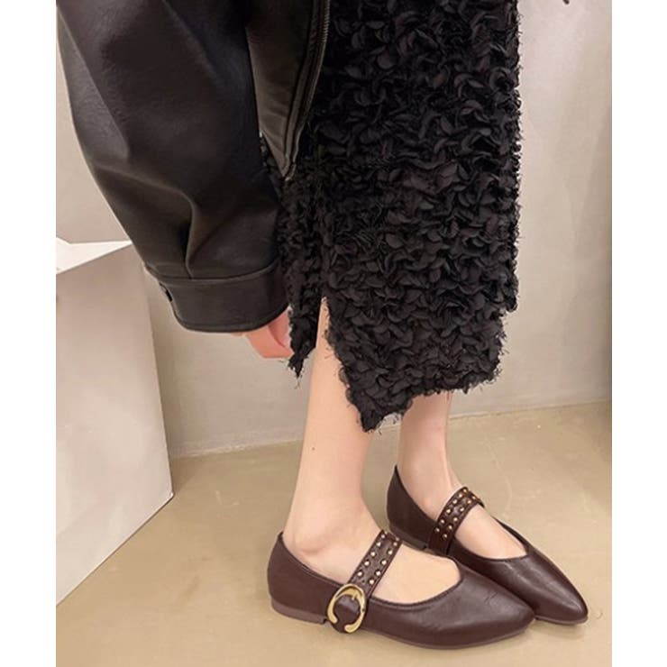 スタッズ付きメアリージェーンパンプス浅口 | Miniministore | 詳細画像3 