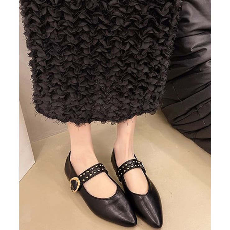 スタッズ付きメアリージェーンパンプス浅口 | Miniministore | 詳細画像5 