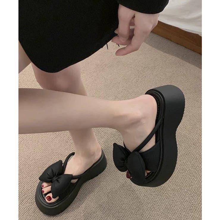 リボンサンダルレディース厚底サンダル夏靴 | Miniministore | 詳細画像10 
