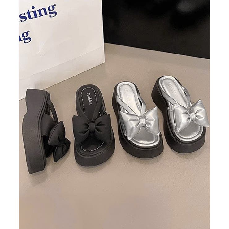 リボンサンダルレディース厚底サンダル夏靴 | Miniministore | 詳細画像12 