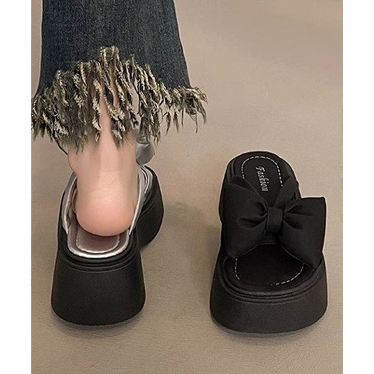 リボンサンダルレディース厚底サンダル夏靴 | Miniministore | 詳細画像6 