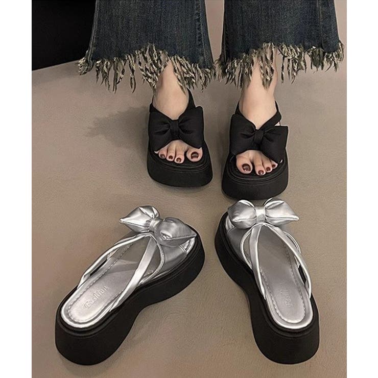 リボンサンダルレディース厚底サンダル夏靴 | Miniministore | 詳細画像7 