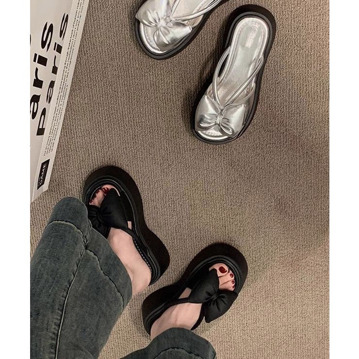 リボンサンダルレディース厚底サンダル夏靴 | Miniministore | 詳細画像9 