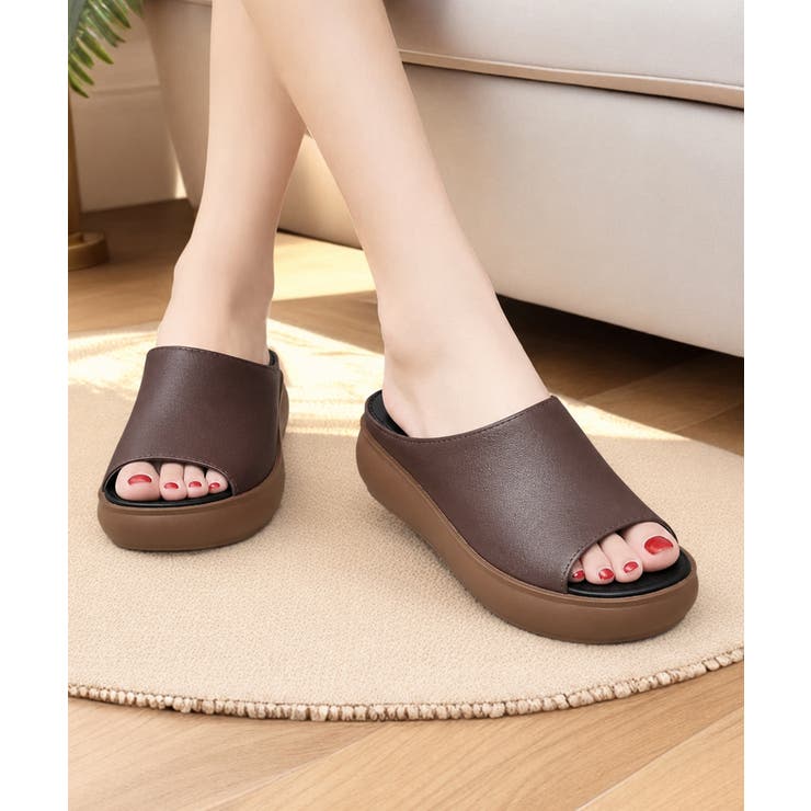 サボサンダル PUレザー厚底サンダル軽量 | Miniministore | 詳細画像10 