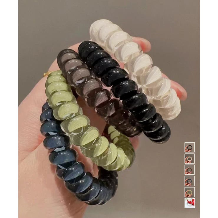 透明感クリアカラーヘアゴム6色セット大人 | Miniministore | 詳細画像1 