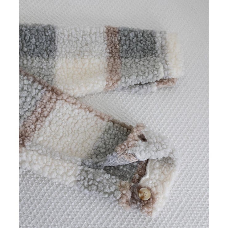 ボアジャケット韓国風チェックカーディガン | Miniministore | 詳細画像18 