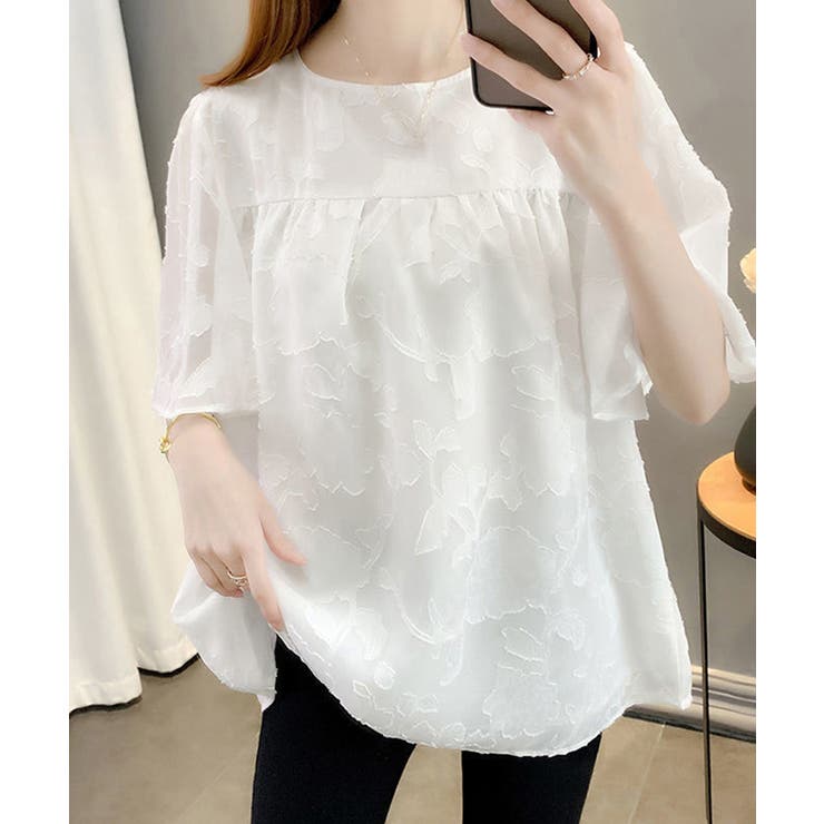 フレア袖シフォンブラウス レディース夏服 | Miniministore | 詳細画像10 