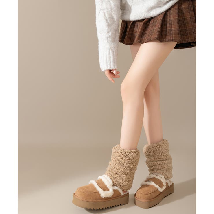 ボアレッグウォーマーもこもこレッグカバー | Miniministore | 詳細画像4 