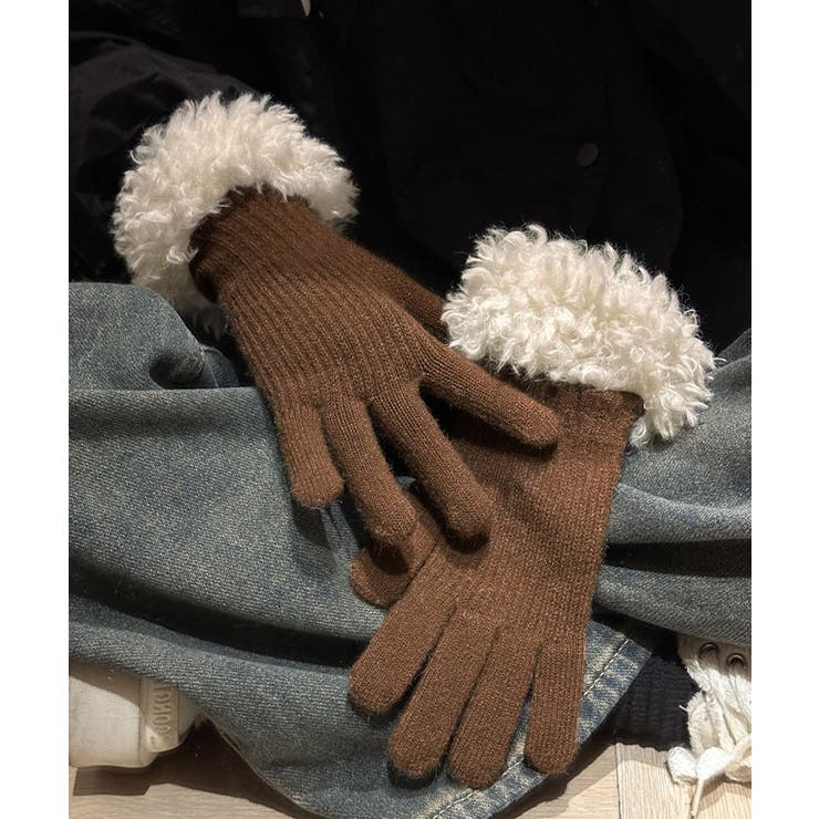 スマホ対応手袋 暖かい ボア袖グローブ冬 | Miniministore | 詳細画像9 