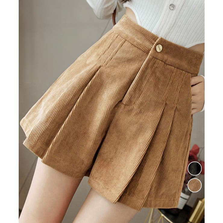 コーデュロイショートパンツ ハイウエスト | Miniministore | 詳細画像1 