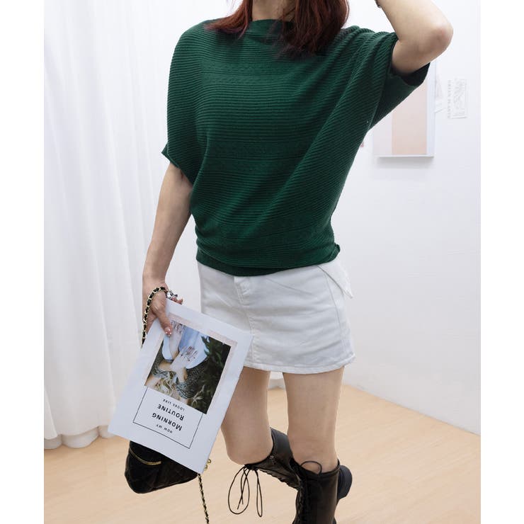サマーニットトップス ドルマンスリーブ夏 | Miniministore | 詳細画像21 