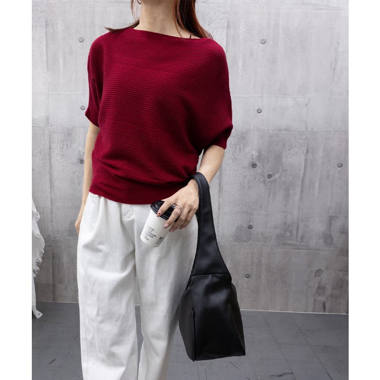 サマーニットトップス ドルマンスリーブ夏 | Miniministore | 詳細画像26 