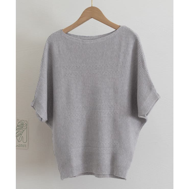 サマーニットトップス ドルマンスリーブ夏 | Miniministore | 詳細画像30 