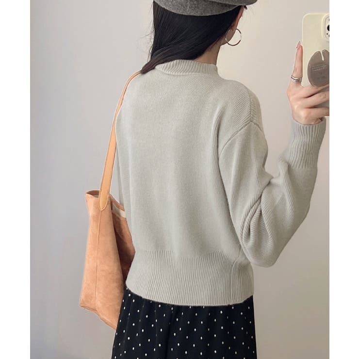 ショート丈ニットカーディガンポケット付き | Miniministore | 詳細画像7 