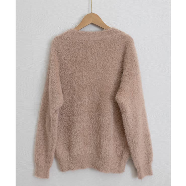 シャギーニットトップスふわふわニット秋冬 | Miniministore | 詳細画像33 