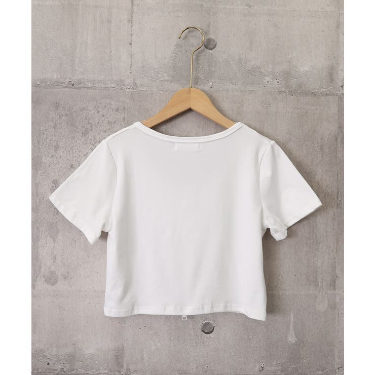 ジッパートップス韓国風ショート丈tシャツ | Miniministore | 詳細画像19 
