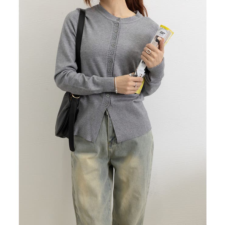 ニットセーターフロントボタンニットカーデ | Miniministore | 詳細画像11 