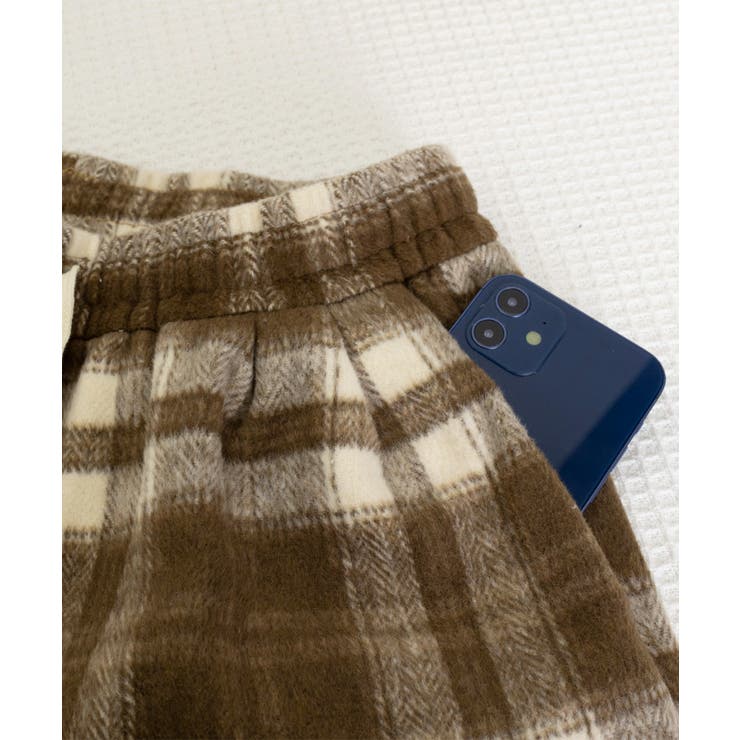 チェック柄パンツハイウエストワイドパンツ | Miniministore | 詳細画像30 