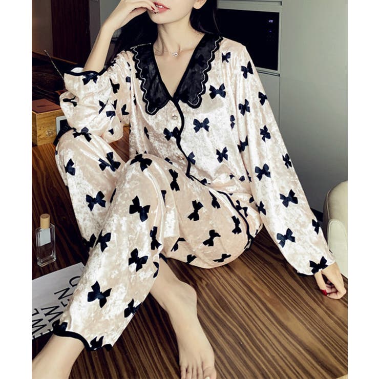 ベロア調パジャマ レディース部屋着セット | Miniministore | 詳細画像12 