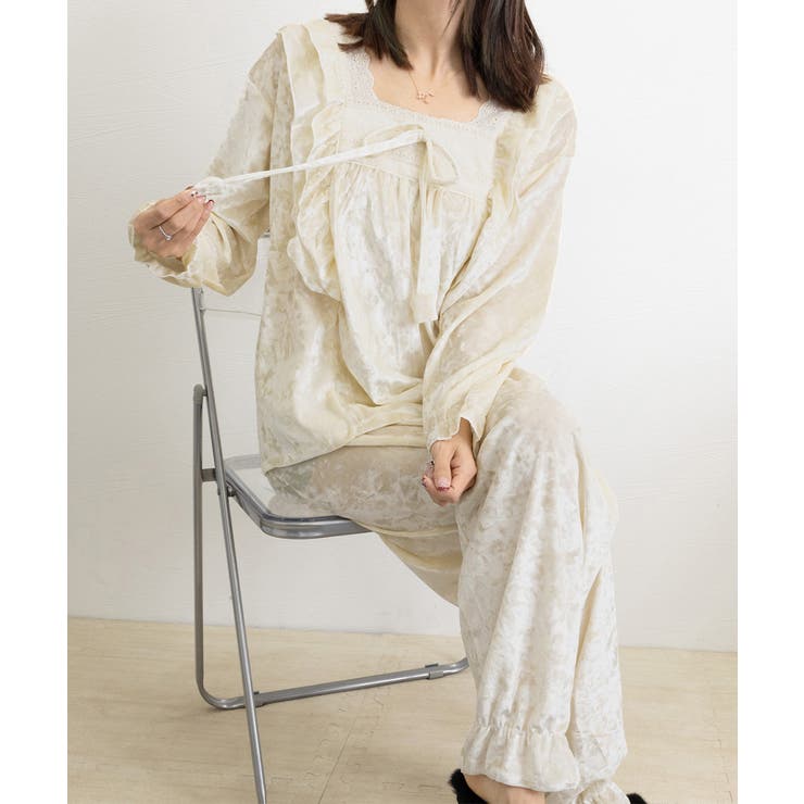 ベロア調パジャマ レディース部屋着セット | Miniministore | 詳細画像15 
