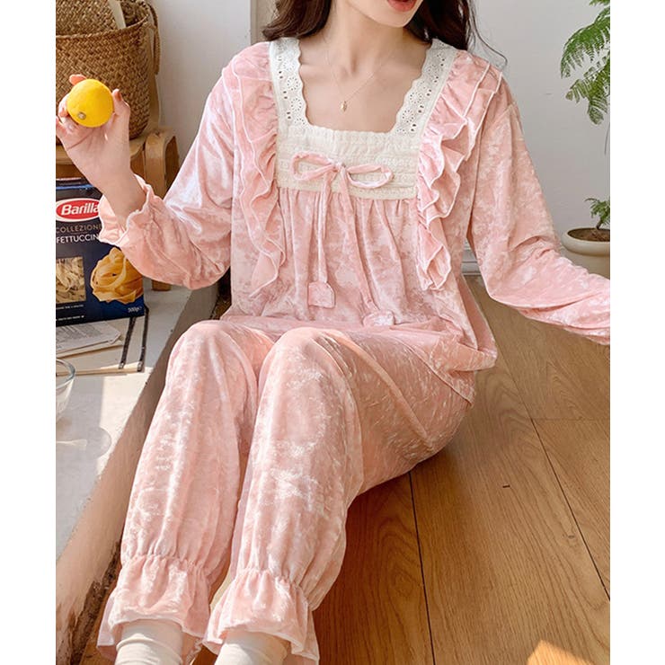 ベロア調パジャマ レディース部屋着セット | Miniministore | 詳細画像9 