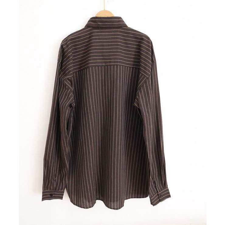 ストライプ柄シャツ メンズ秋冬シャツ長袖 | AsaAura | 詳細画像25 