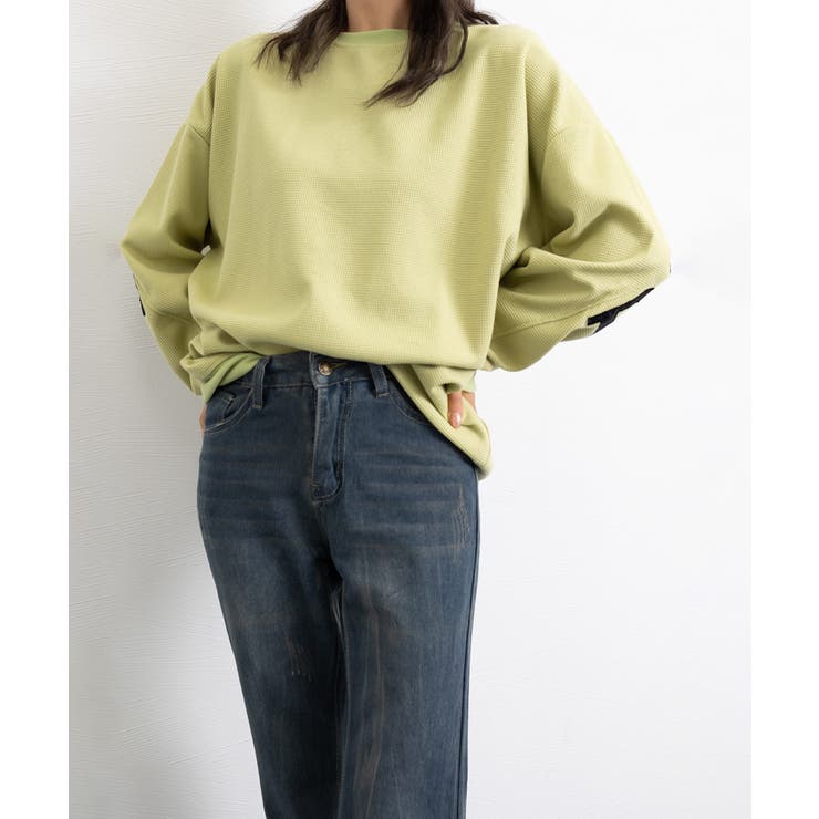 ロゴトレーナーレディースワッフルトップス | Miniministore | 詳細画像18 