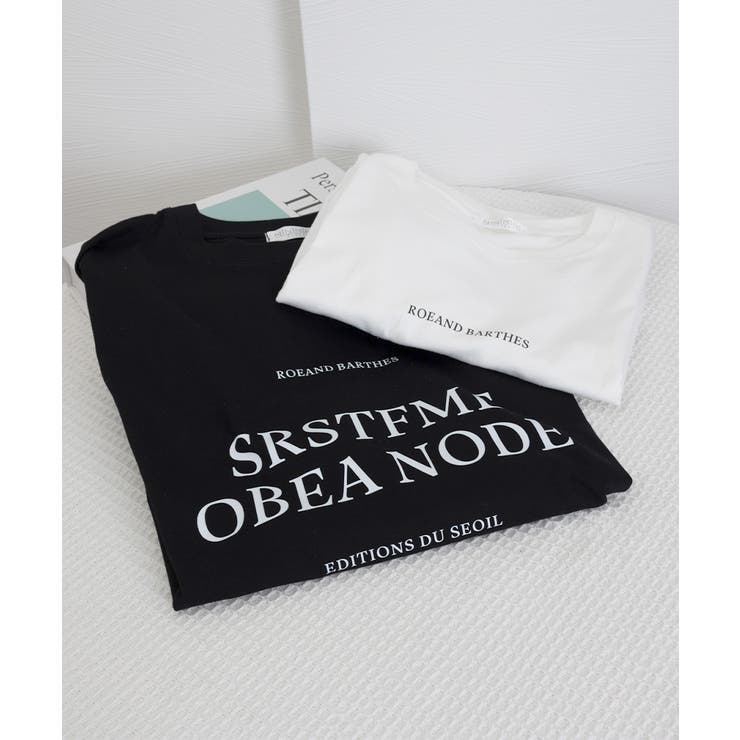 ロゴプリントTシャツ 半袖韓国風トップス | Miniministore | 詳細画像21 