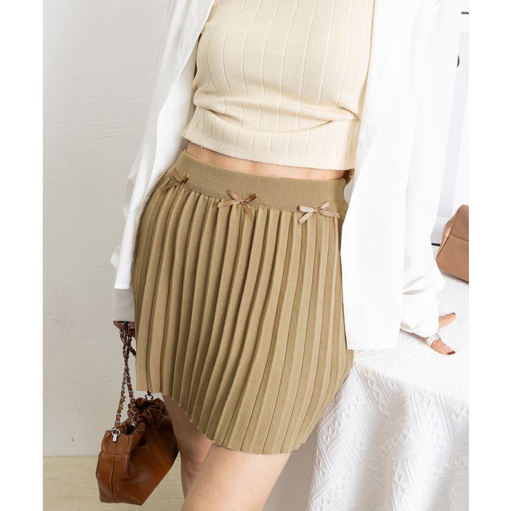 リボン付きプリーツミニスカートレディース | Miniministore | 詳細画像18 